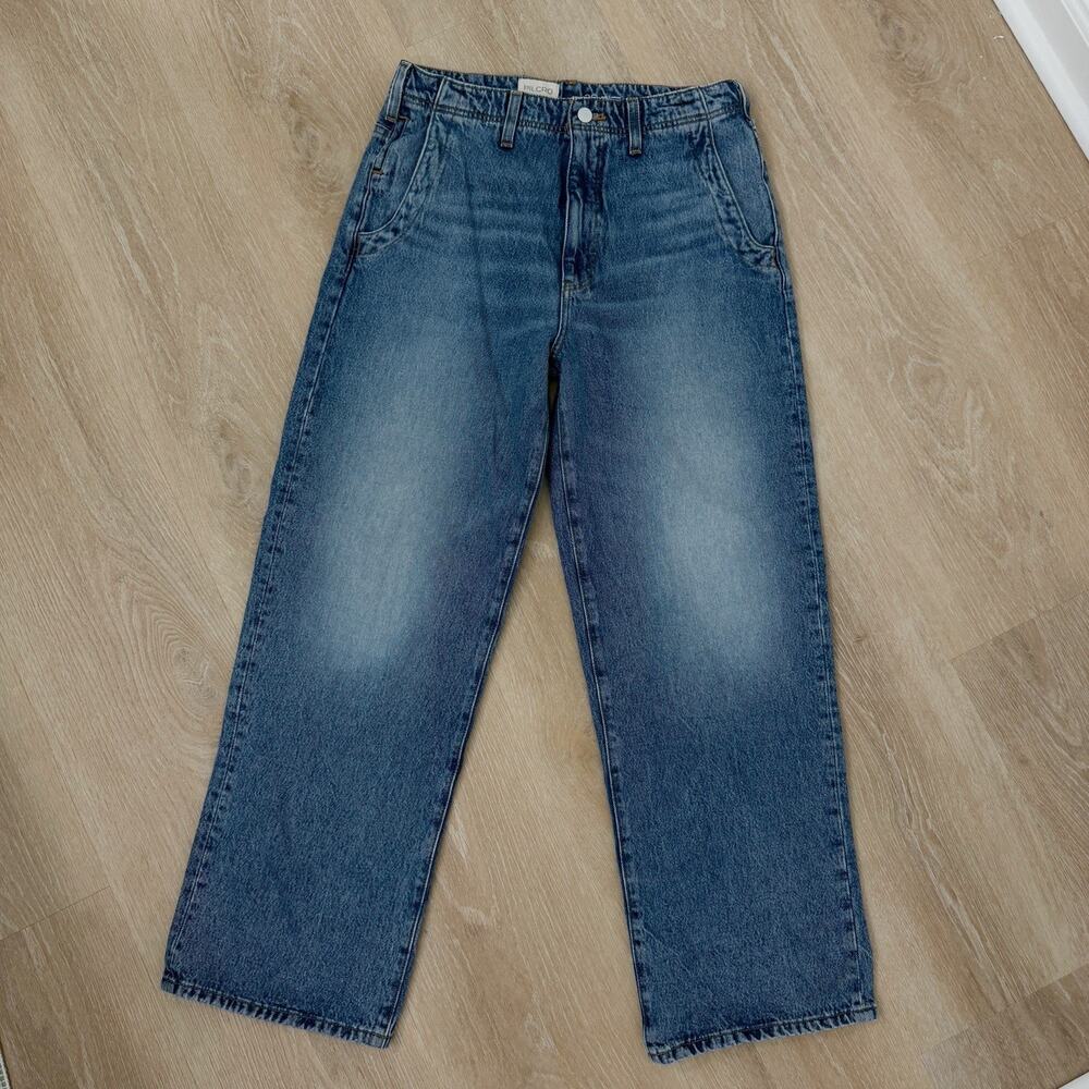 Women’s Anthropologie Pilcro Mid Rose Wide Leg Denim Jeans Size 28